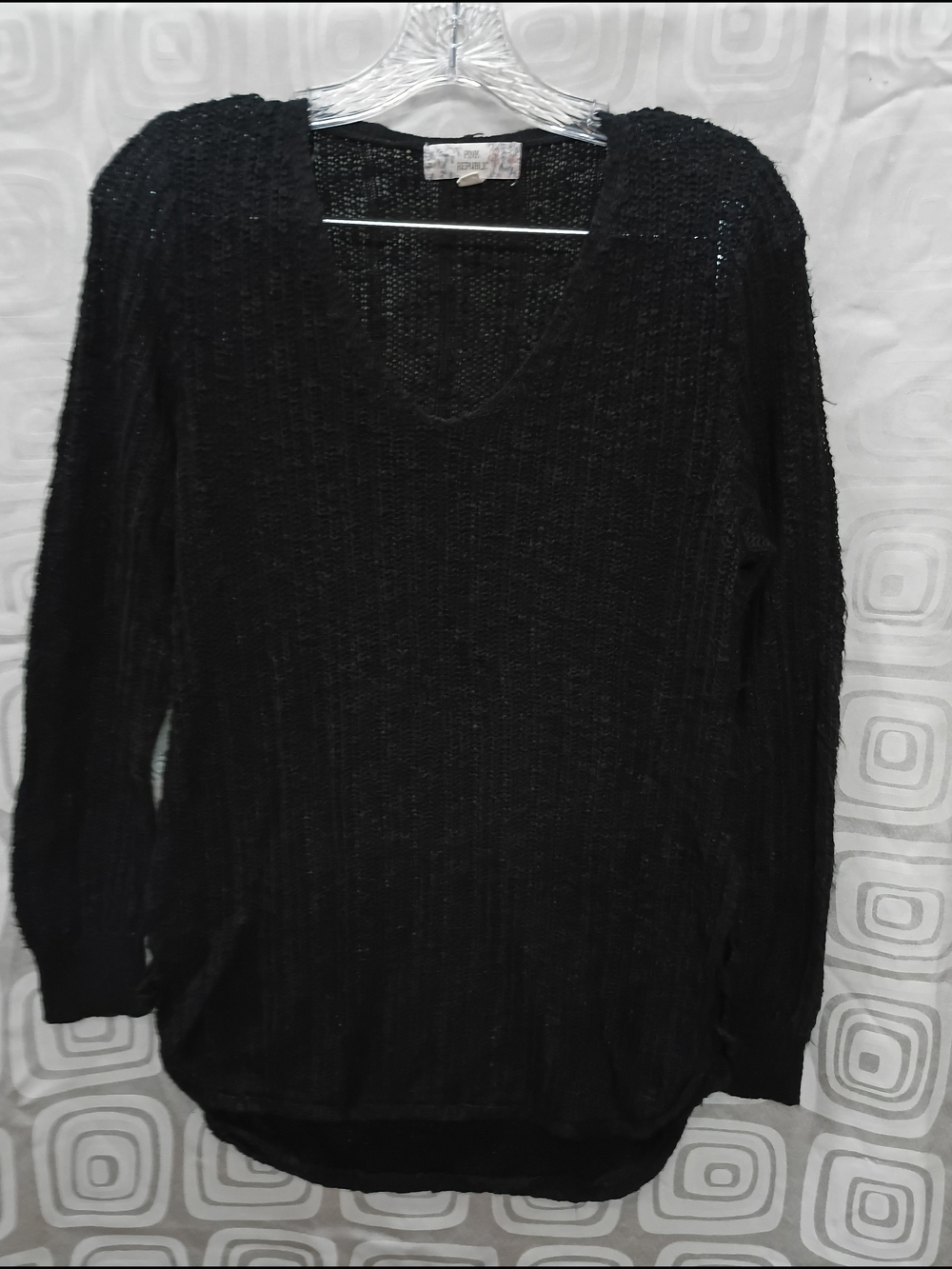 Pink Republic Black Scoop Neck Knit Sweater